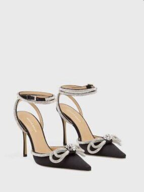 Mach & Mach Inspired Crystal Bow Pumps